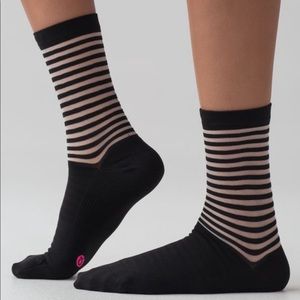 lululemon athletica Accessories - Lululemon Light on Your Toes Striped Socks NEW lululemon athletica Accessories - Lululemon Light on Your Toes Striped Socks NEW